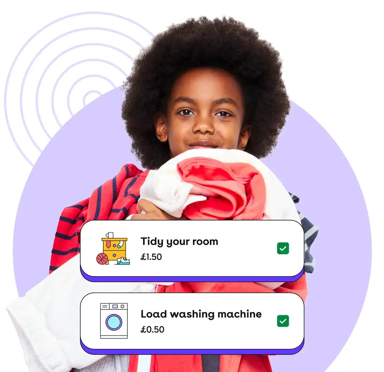 Send rewards for completed chores Send rewards for completed chores